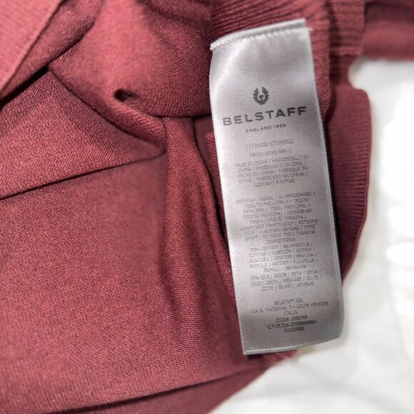 NWT mens size‎ 3xl Belstaff Moss Crew Neck Jumper/sweater burnished red - Picture 5 of 9